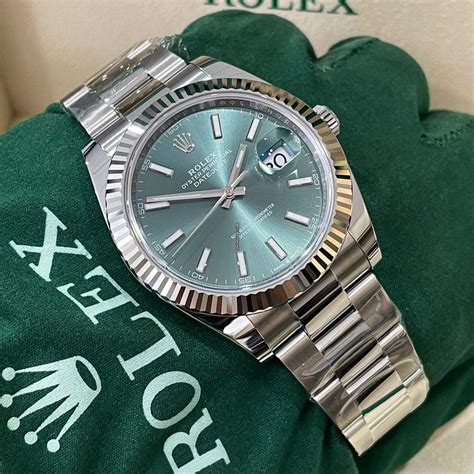 mint green datejust rolex